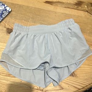 Lululemon hotty hot light blue shorts!